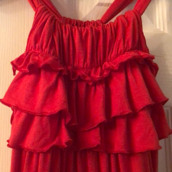 🌹❤️ Miuse Layered Ruffled Strap Tank Dress💃🏻 - Picture 1 of 7